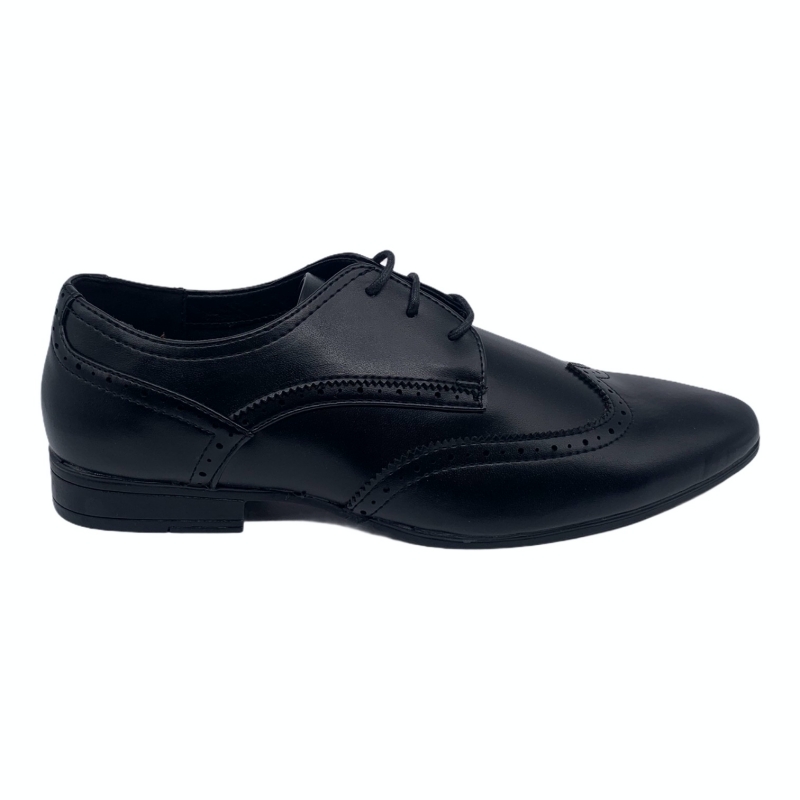 Černé kožené polobotky Marks and Spencer Derby Art EU 43