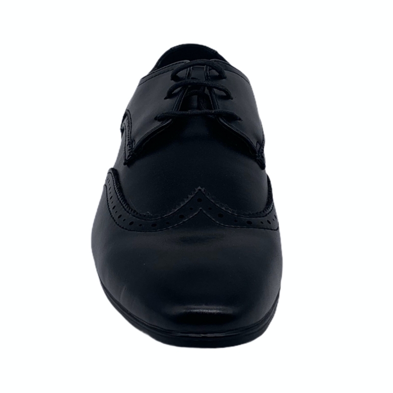 Černé kožené polobotky Marks and Spencer Derby Art EU 43
