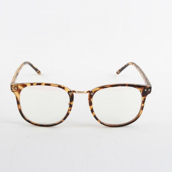 Leopardí čiré brýle Retro Vintage