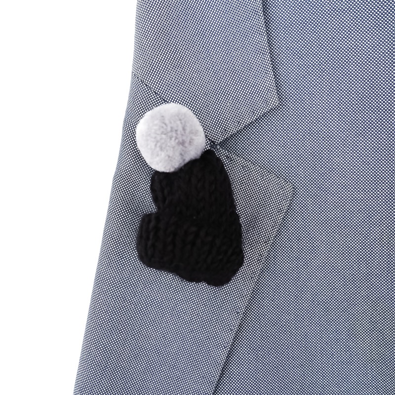 Unisex černá brož Kulich 