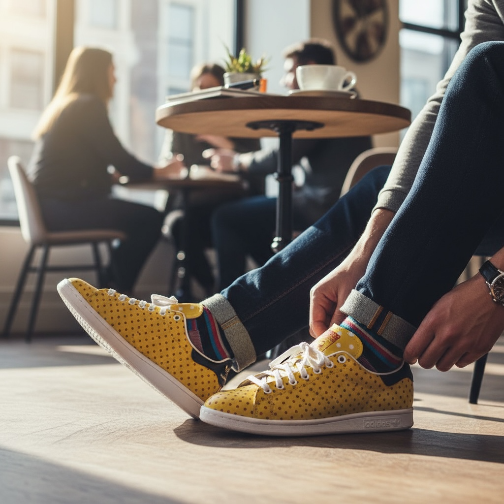 Boty Adidas Originals Stan Smith Pharrell Williams yellow EU 45