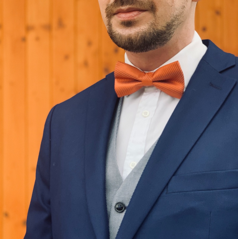 Oranžový motýlek Pruhy