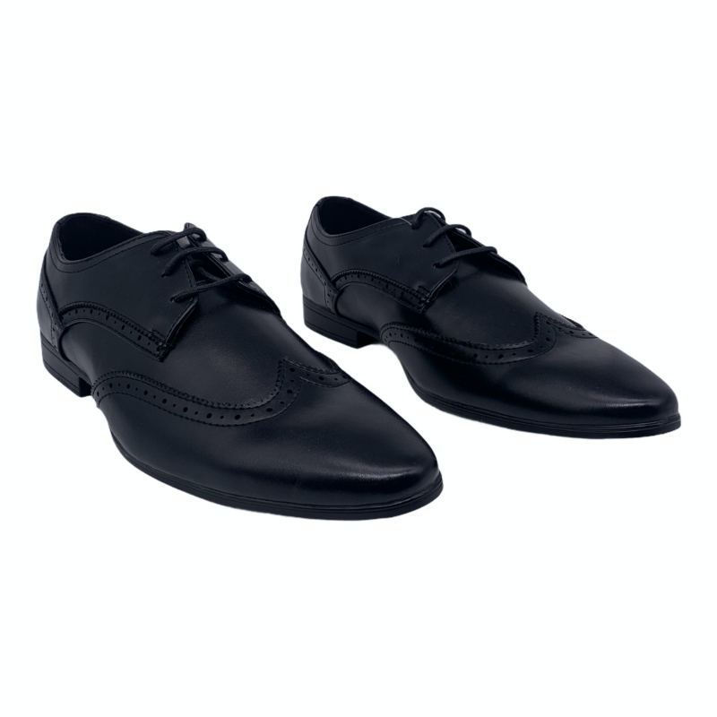 Černé polobotky Marks and Spencer Derby Brogue EU 42