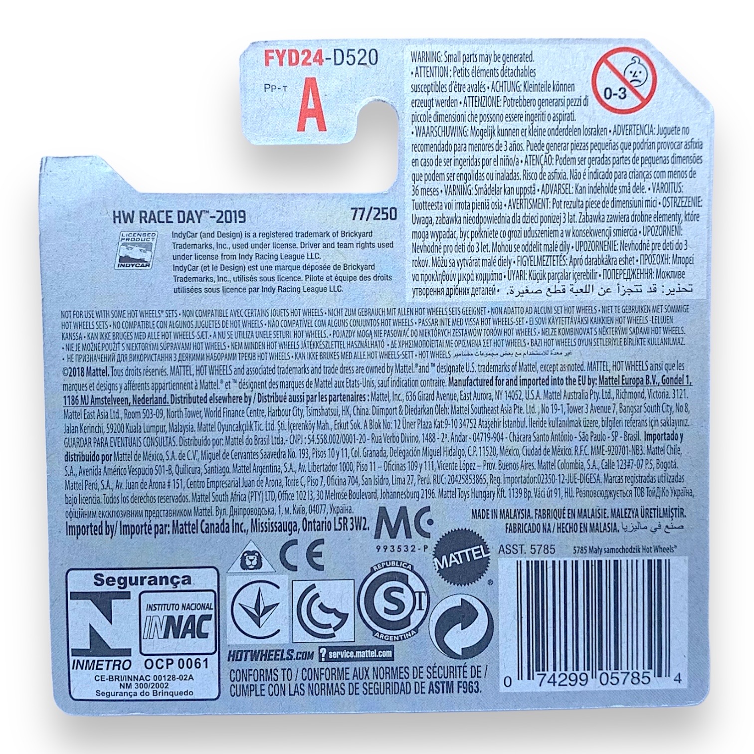 HOT WHEELS - Indy 500 Oval 