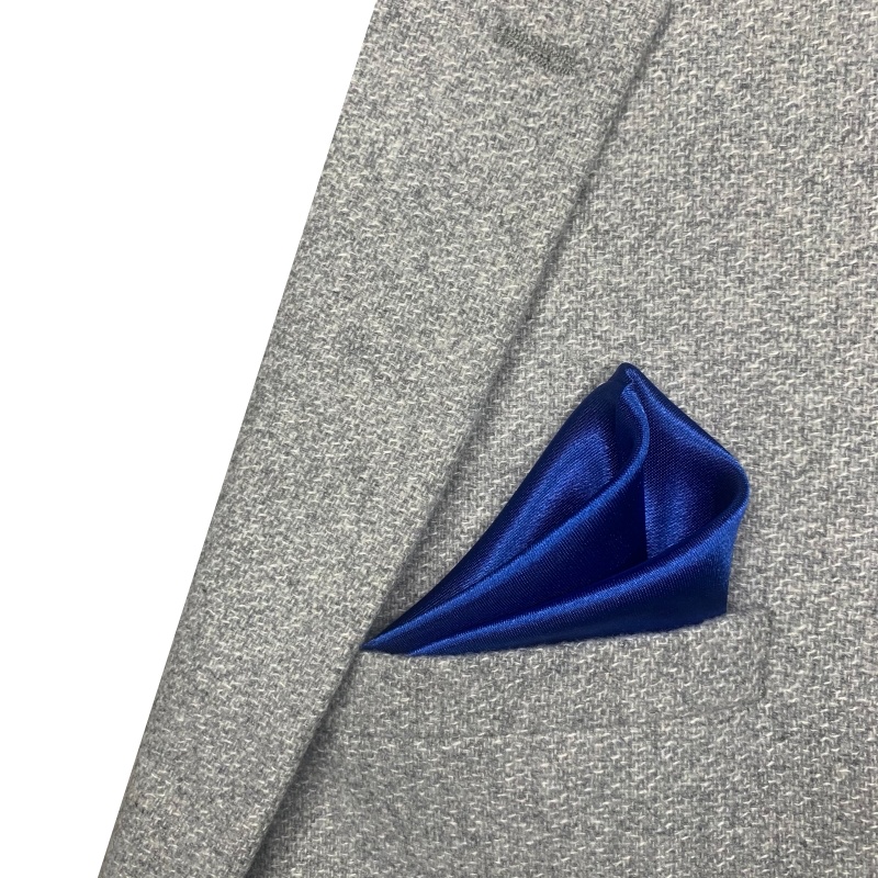 Modrý kapesníček Satin