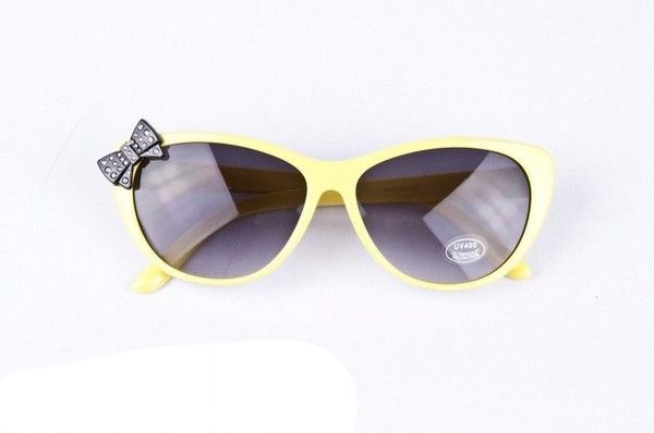 Žluté sluneční brýle Cat s mašličkou