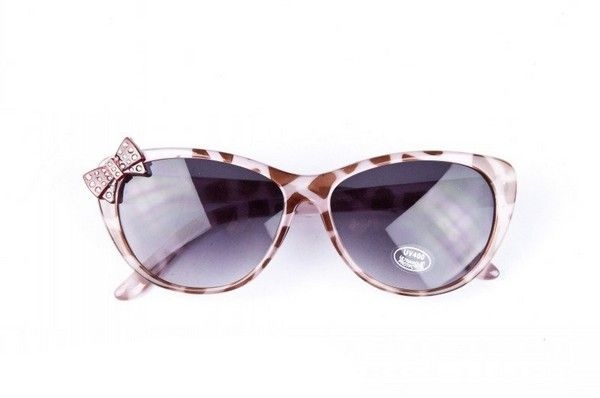 Hnědé sluneční brýle Cat s mašličkou