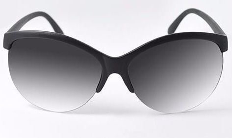 Matně černé sluneční brýle Big Cat