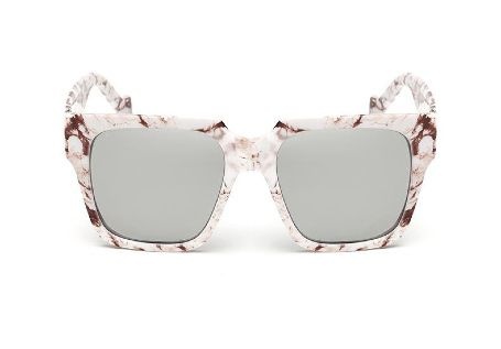 Bílo - hnědé zrcadlové sluneční brýle Big Way