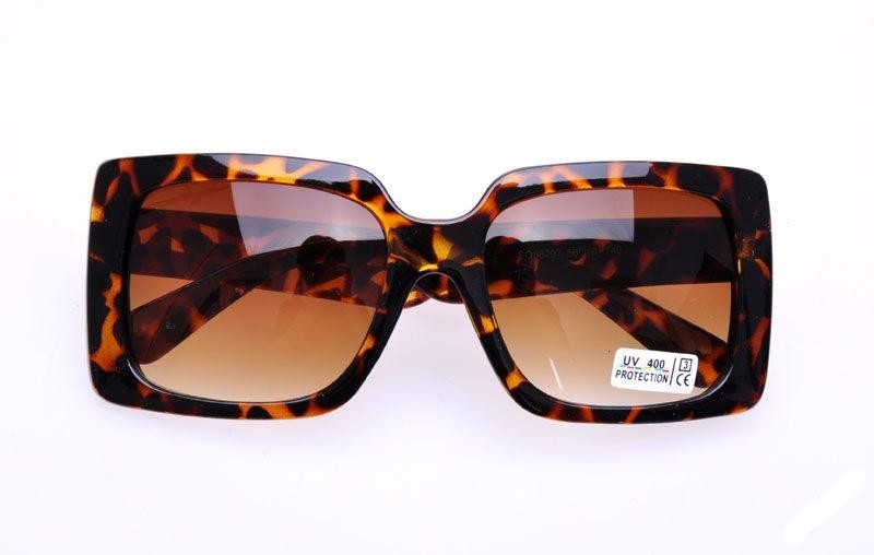 Leopardí sluneční brýle Big Round