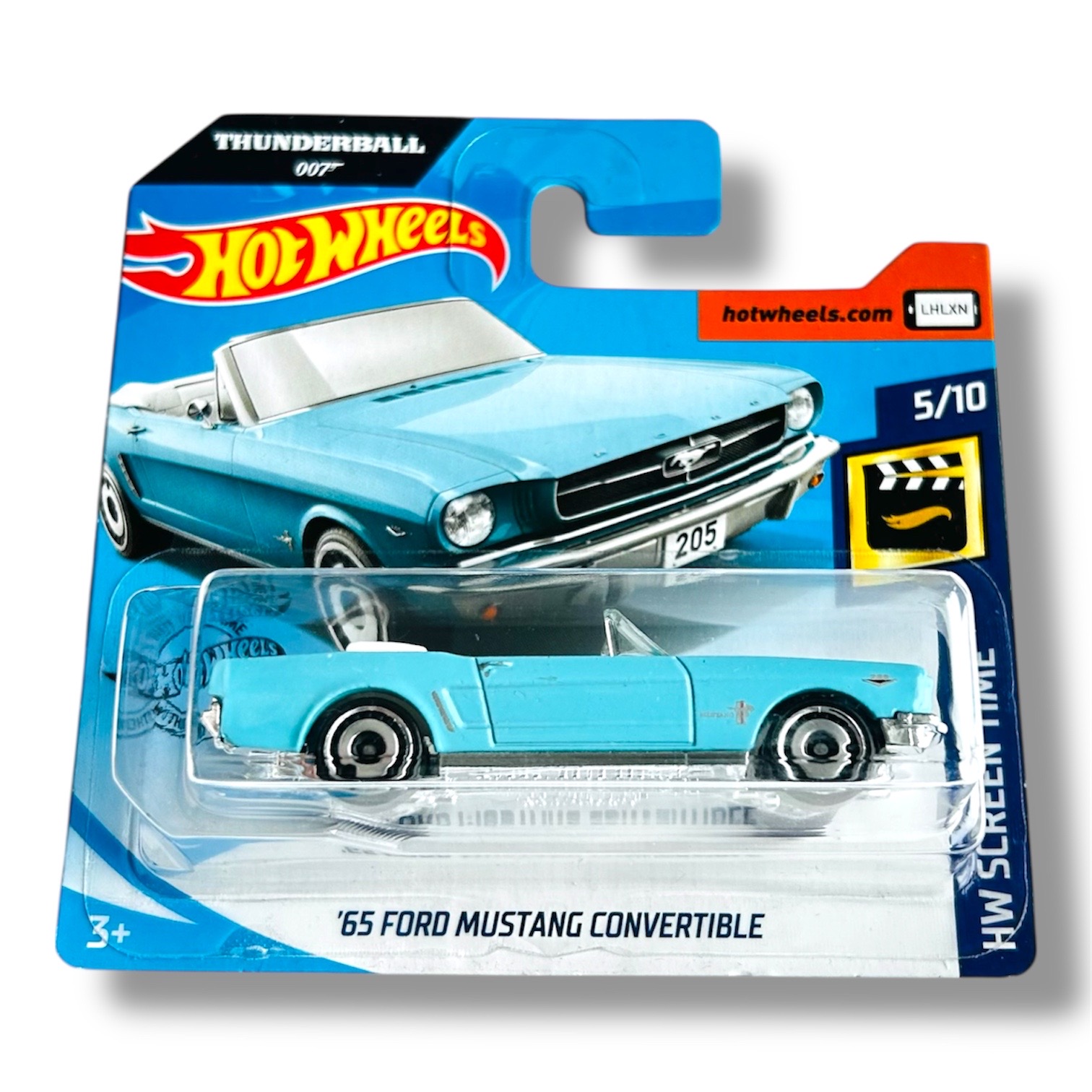 HOT WHEELS 1965 Ford Mustang Convertible James Bond Thunderball