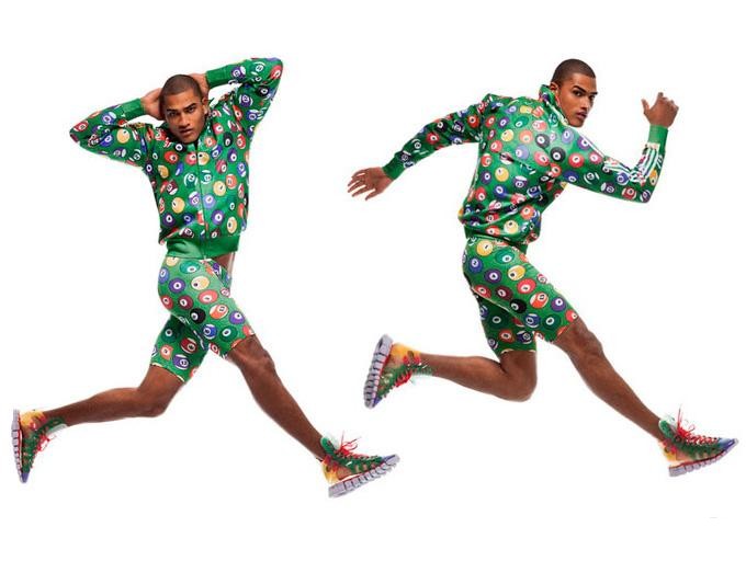 Souprava Adidas Originals mikina a šortky Jeremy Scott vel. M