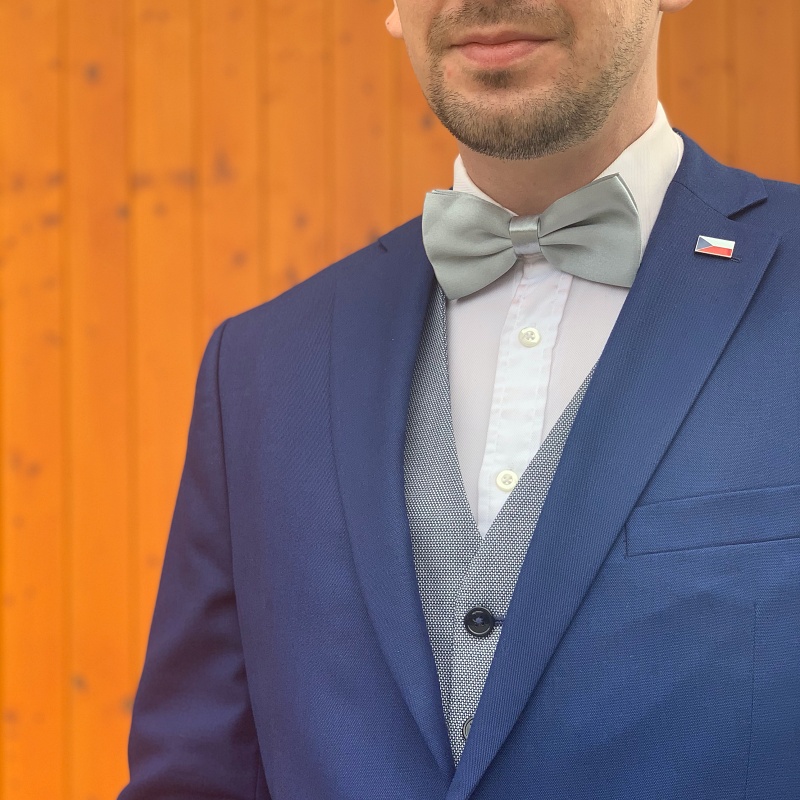 Stříbrný motýlek Color 