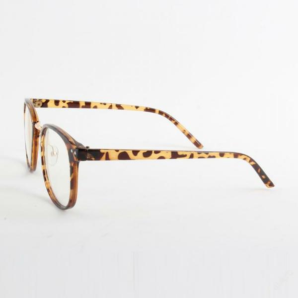 Leopardí čiré brýle Retro Vintage