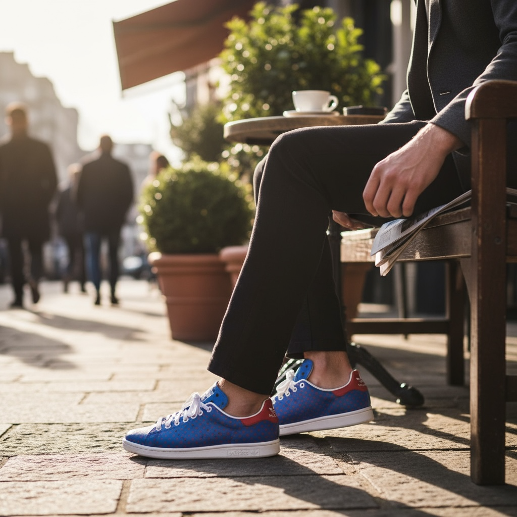 Boty Adidas Originals Stan Smith Pharrell Williams blue EU 44