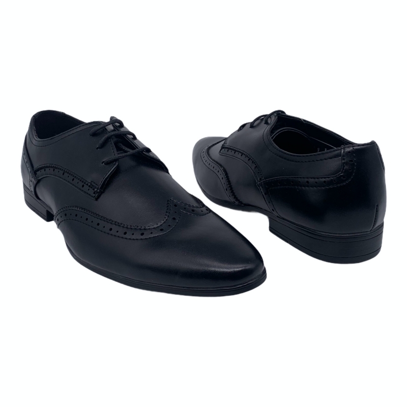 Černé polobotky Marks and Spencer Derby Brogue EU 42