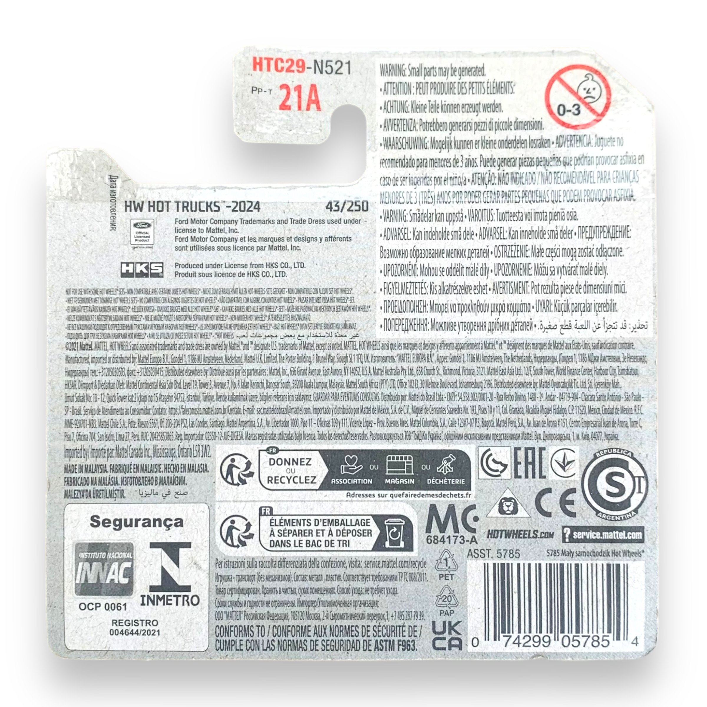 HOT WHEELS - 2019 Ford Ranger Raptor