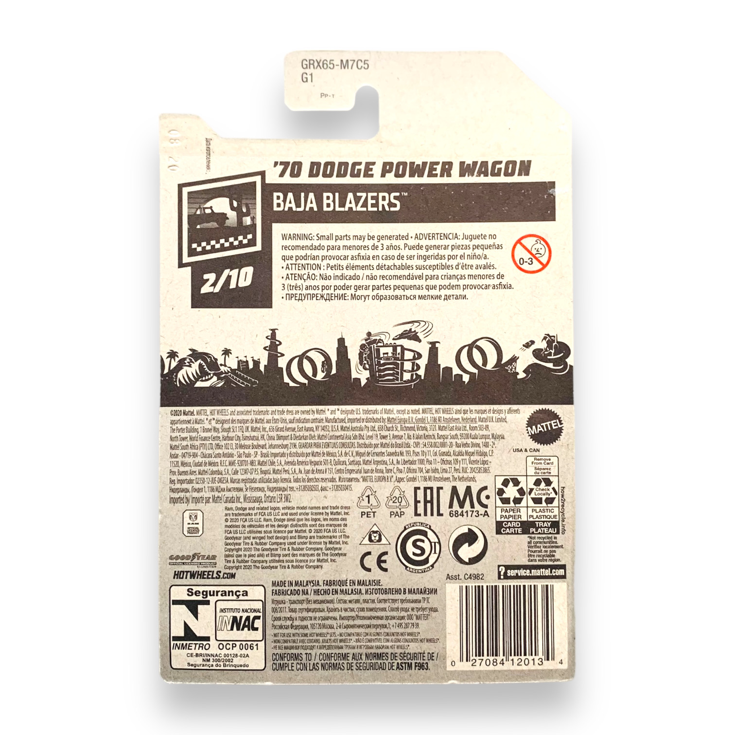 HOT WHEELS - 1970 Dodge Power Wagon