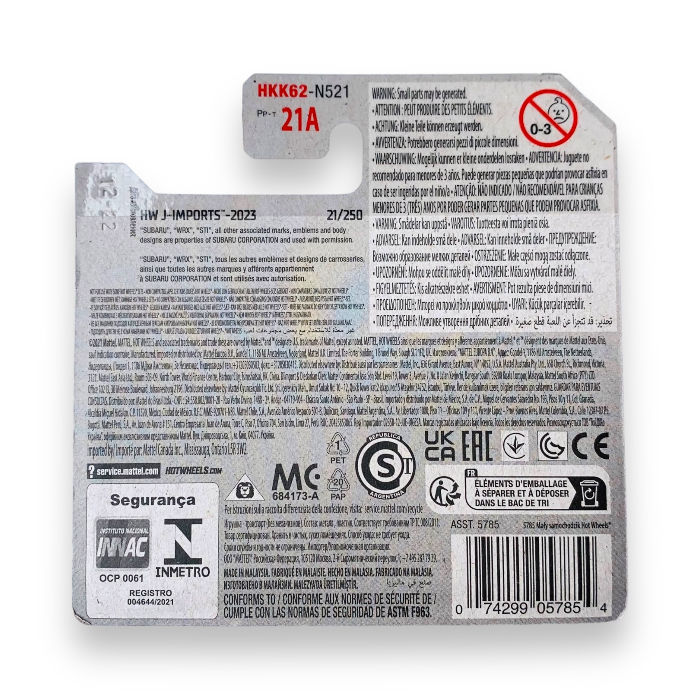 HOT WHEELS - Subaru WRX STi