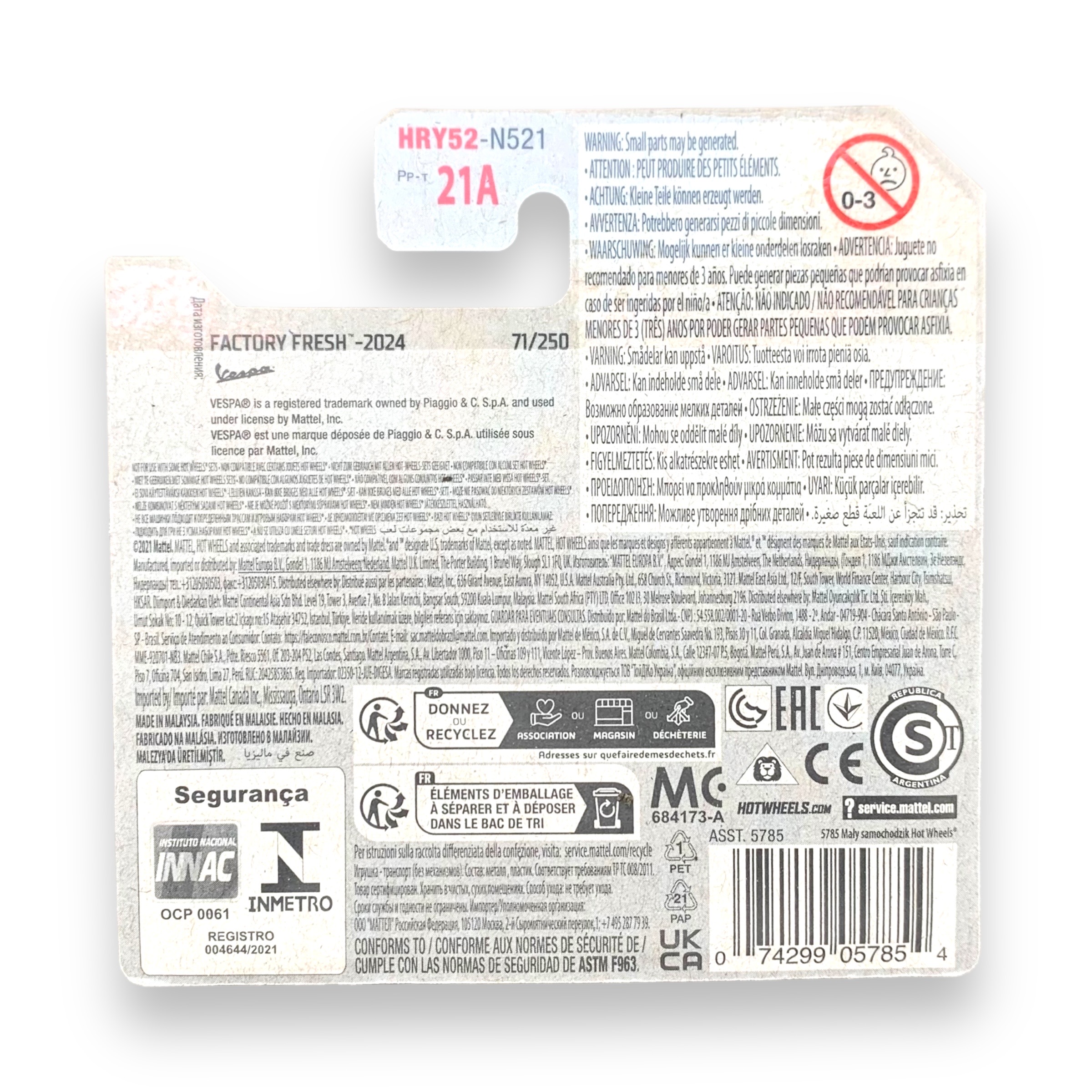 HOT WHEELS - Vespa 90 SS Super Sprint 1966