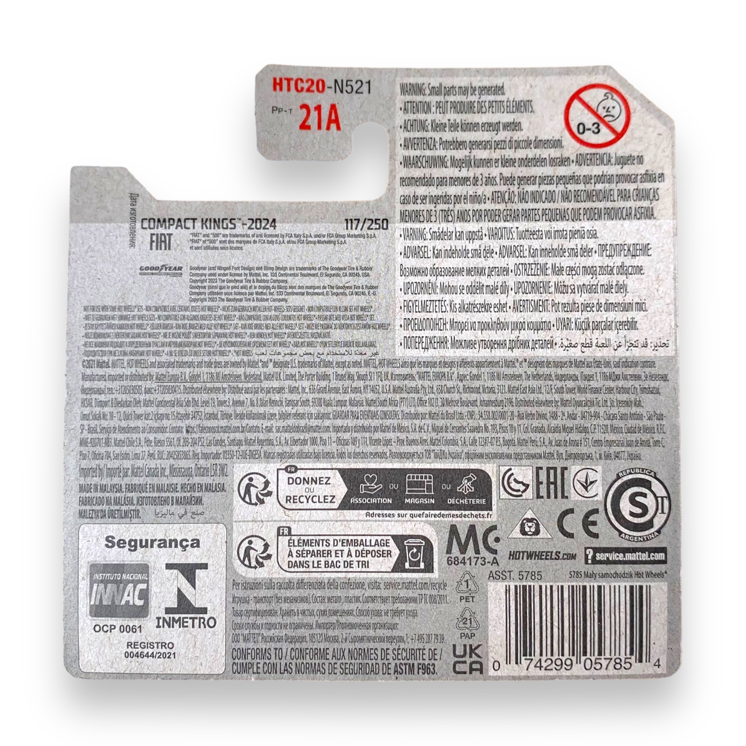 HOT WHEELS - 1960 Fiat 500D Modificado