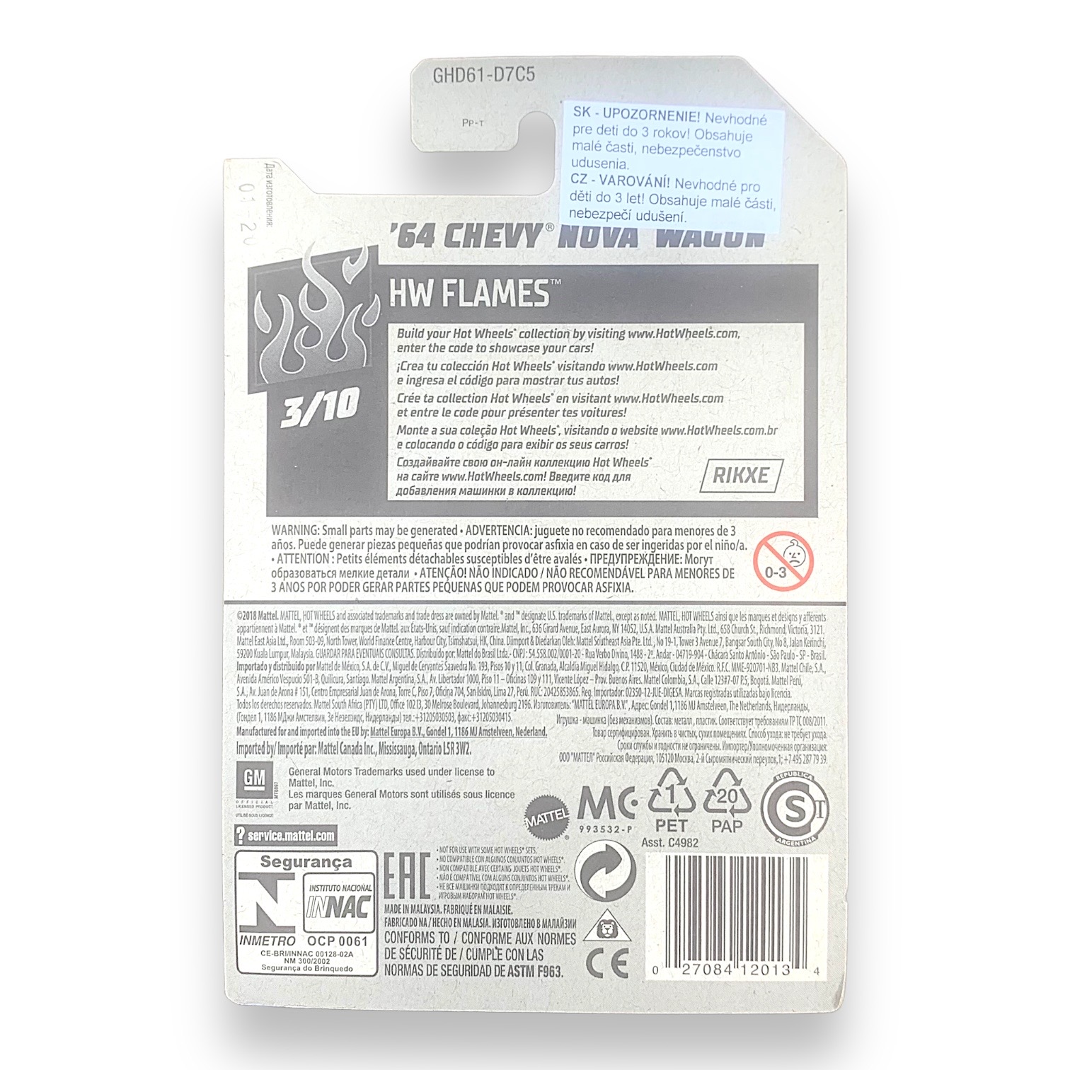 HOT WHEELS - 1964 Chevy Nova Wagon 