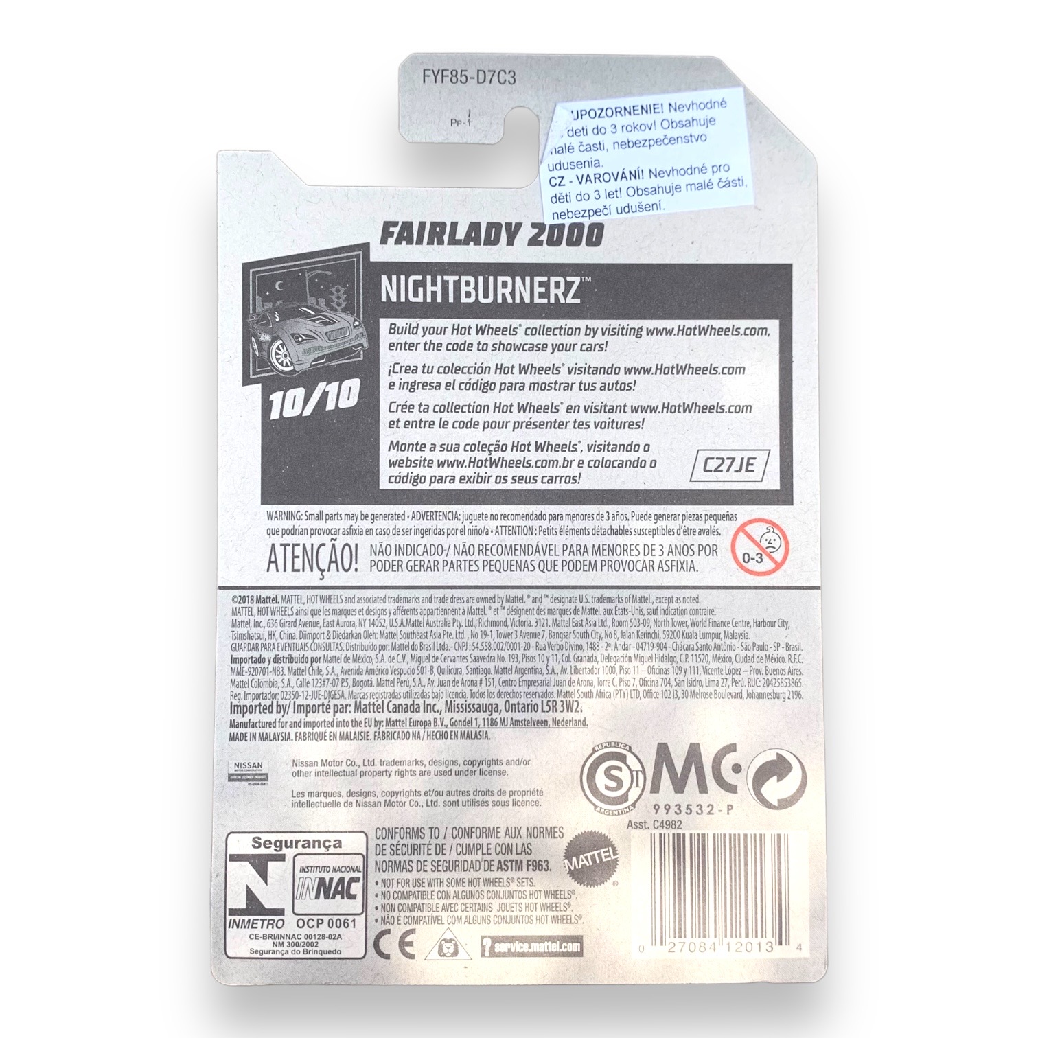 HOT WHEELS - Datsun Fairlady 2000