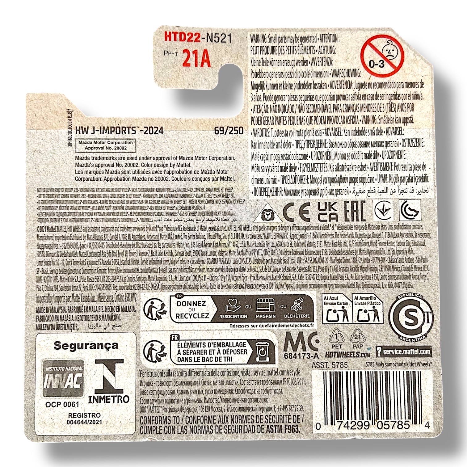 HOT WHEELS - 2015 Mazda MX-5 Miata