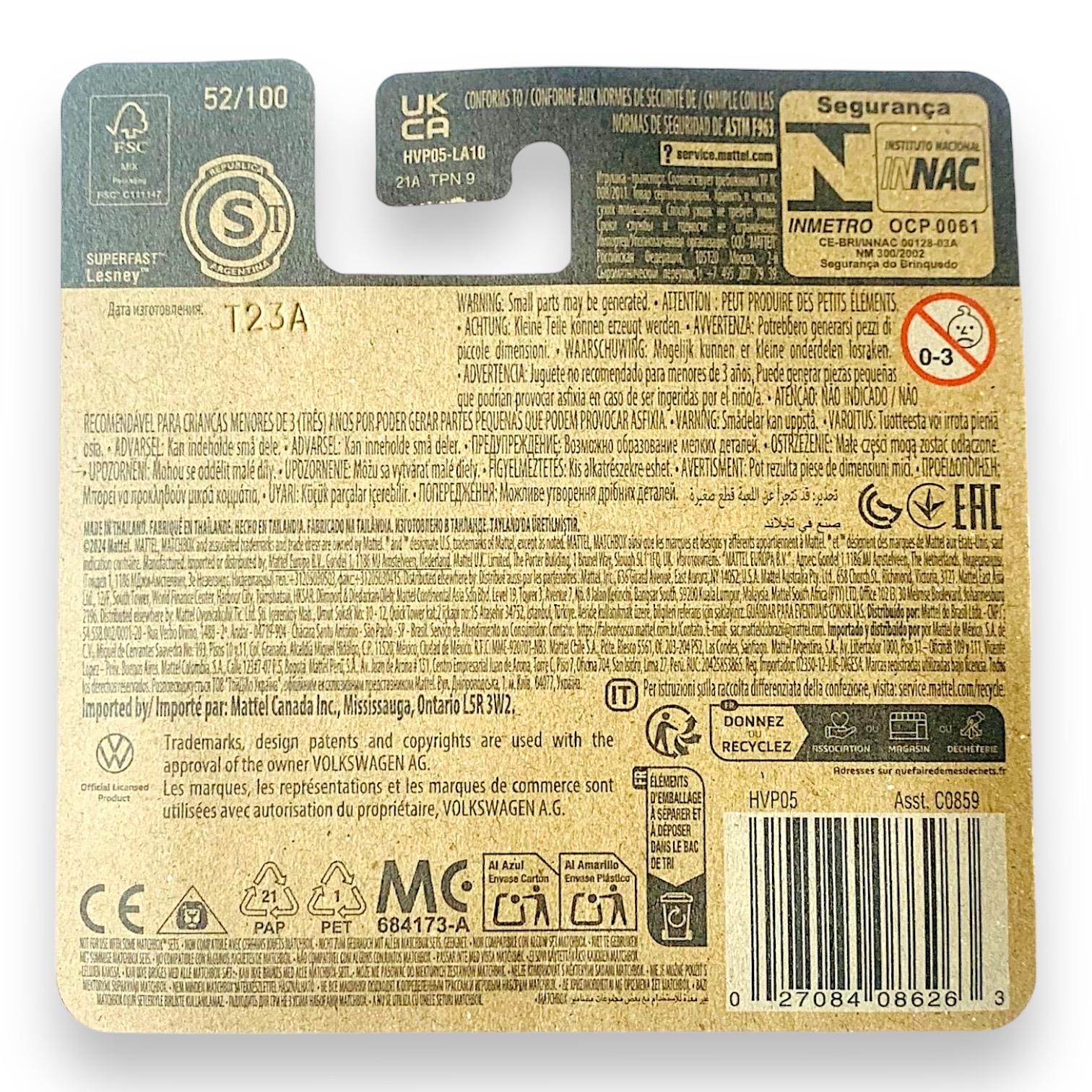 Matchbox 2019 Volkswagen Beetle Convertible 