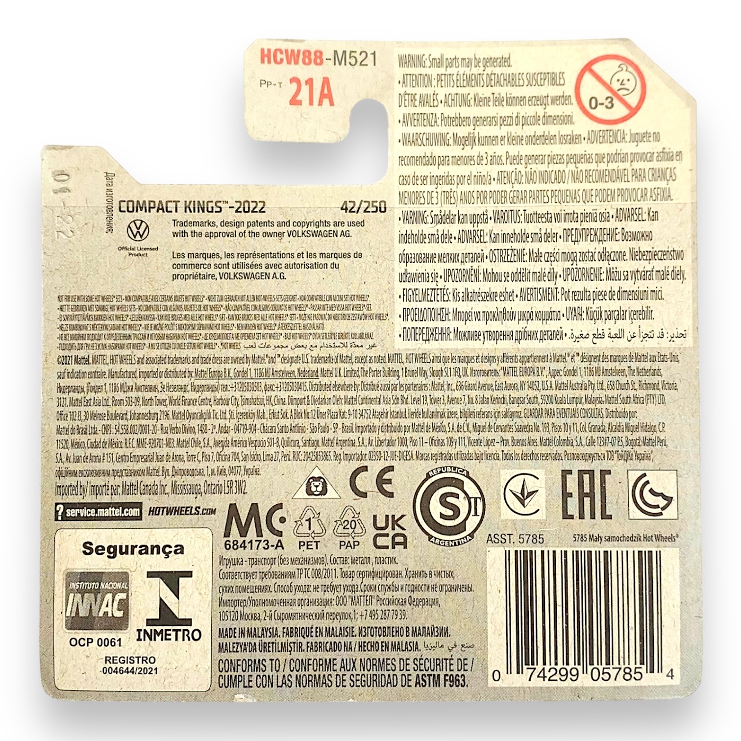 HOT WHEELS - Volkswagen Beetle 