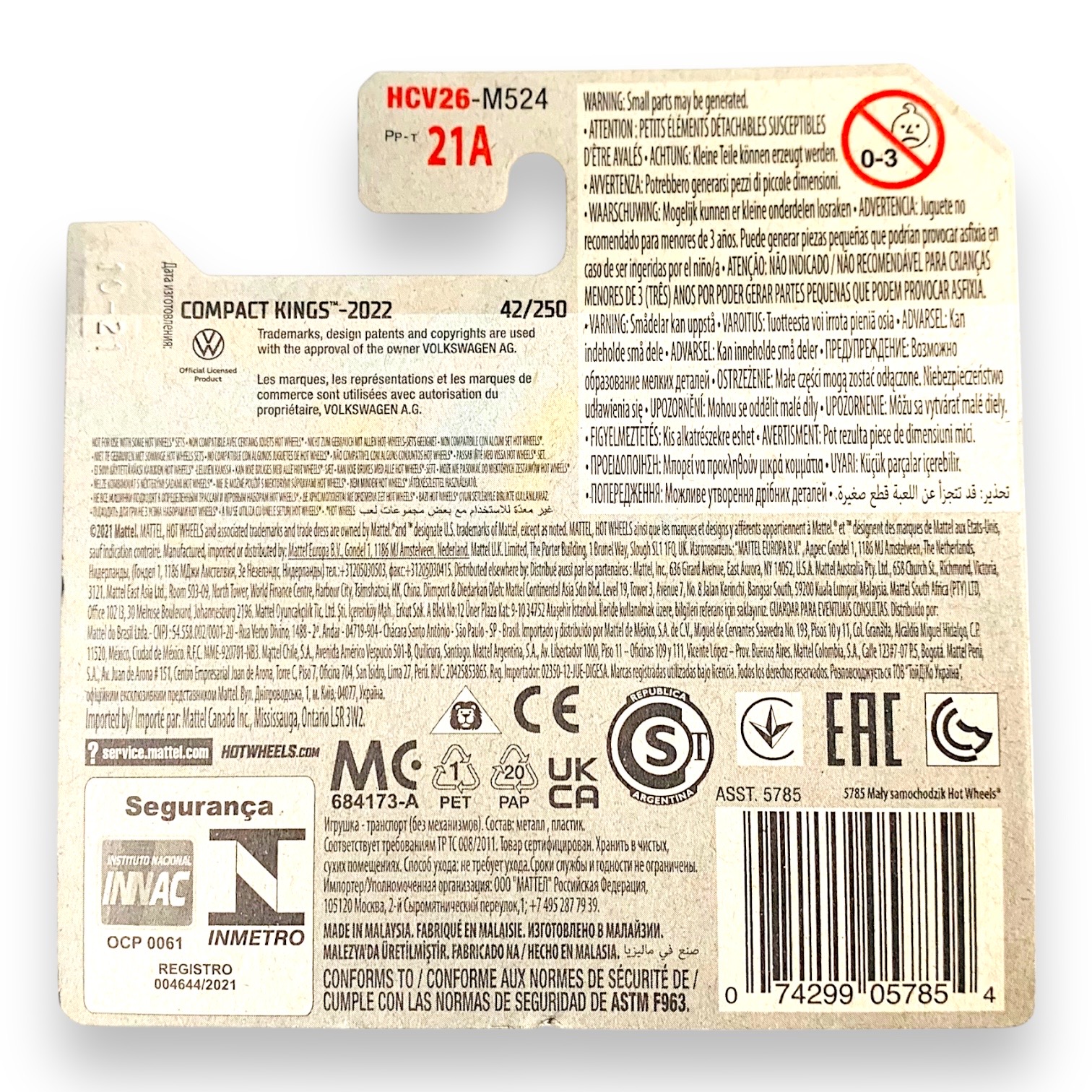 HOT WHEELS - Volkswagen Beetle 