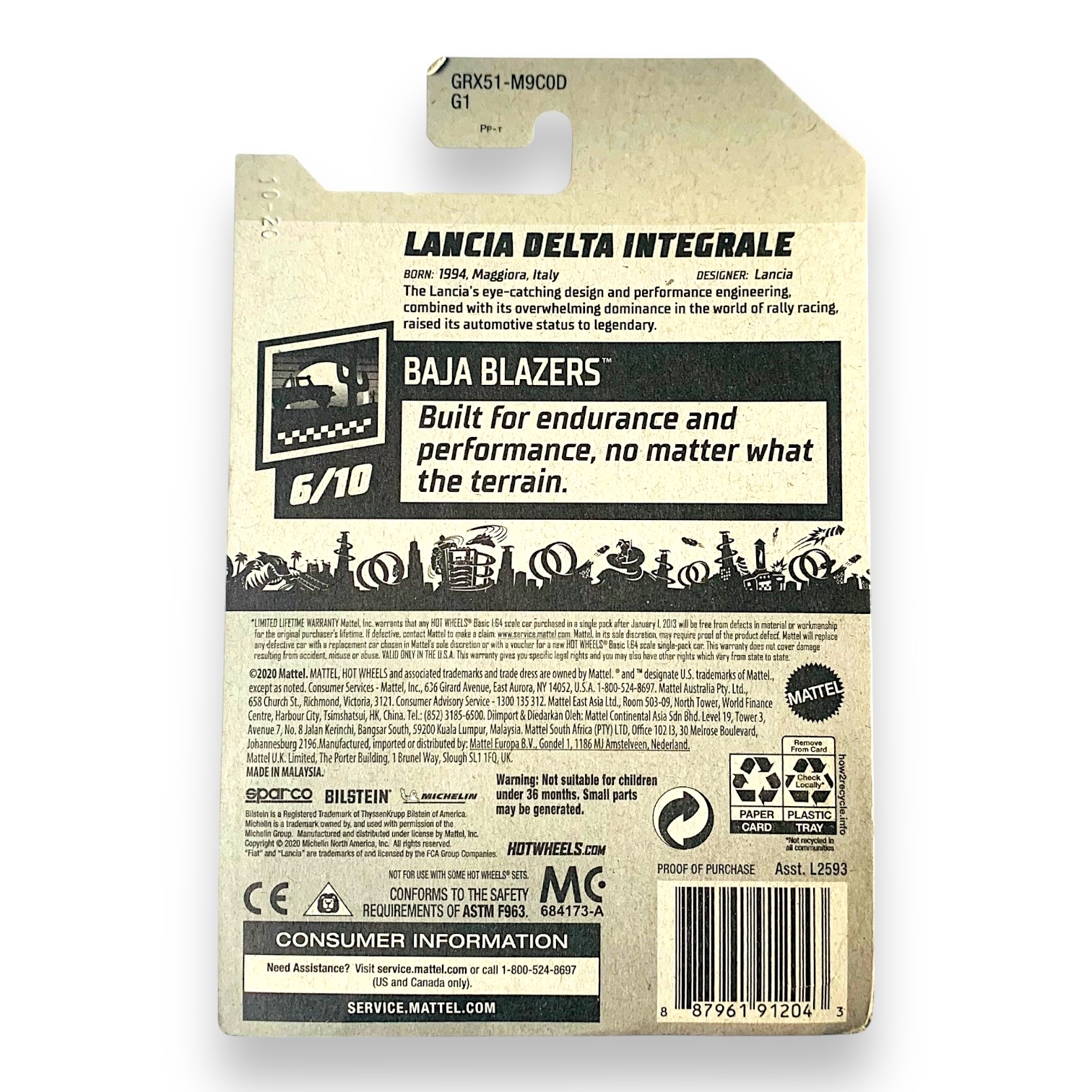 HOT WHEELS Lancia Delta Integrale