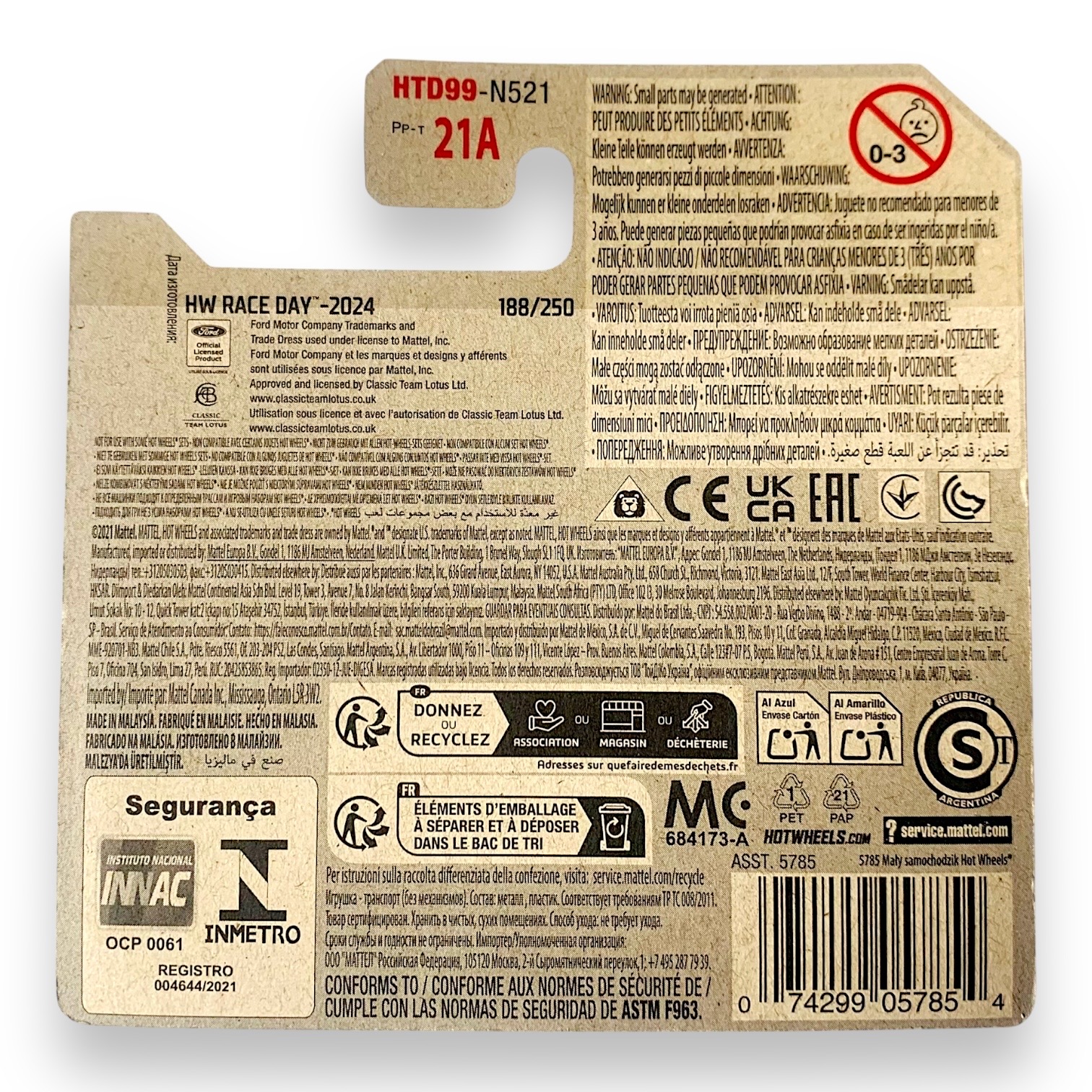 HOT WHEELS 1967 Lotus Type 49 číslo 4