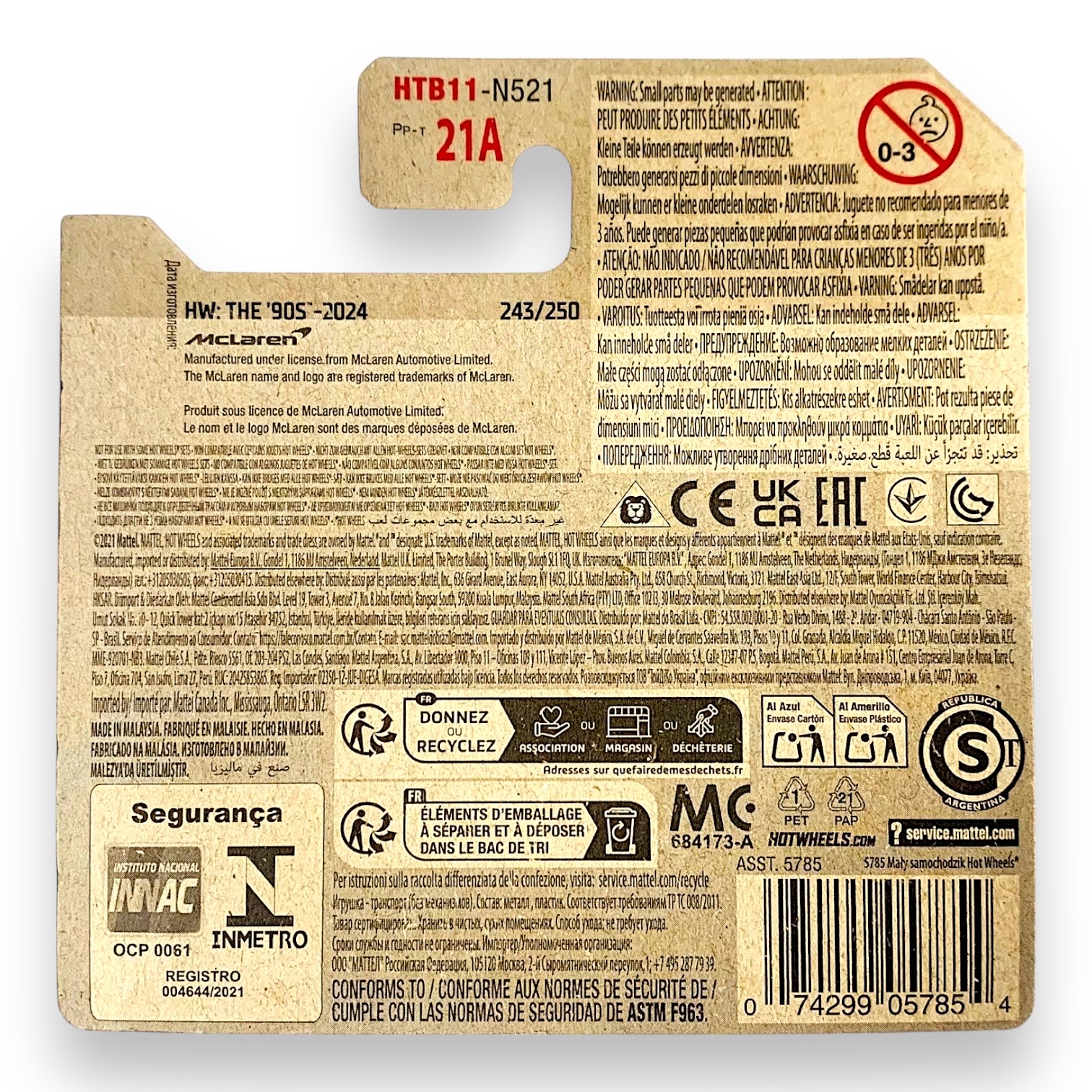 HOT WHEELS McLaren F1