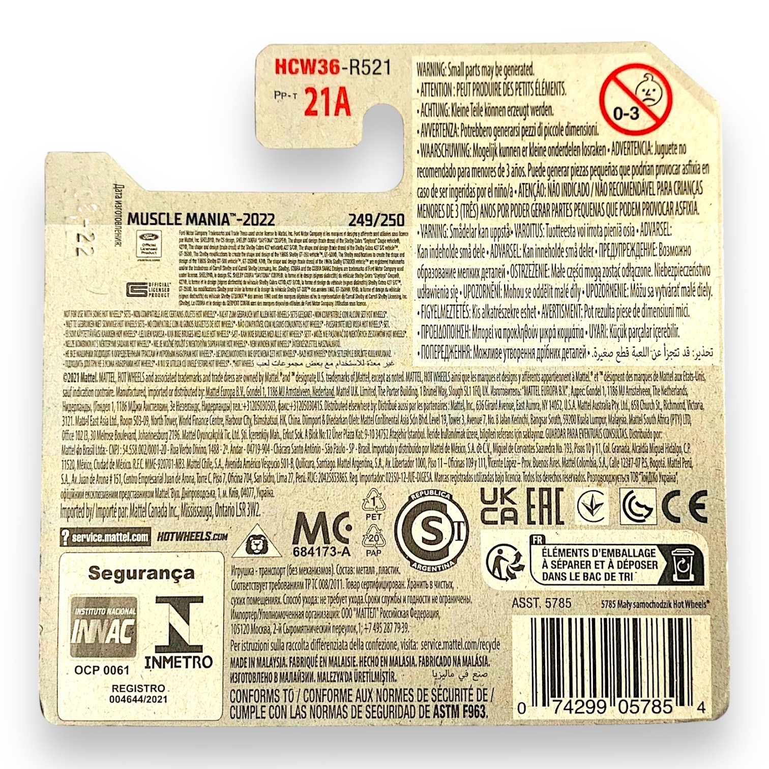 HOT WHEELS Ford Shelby GT350R