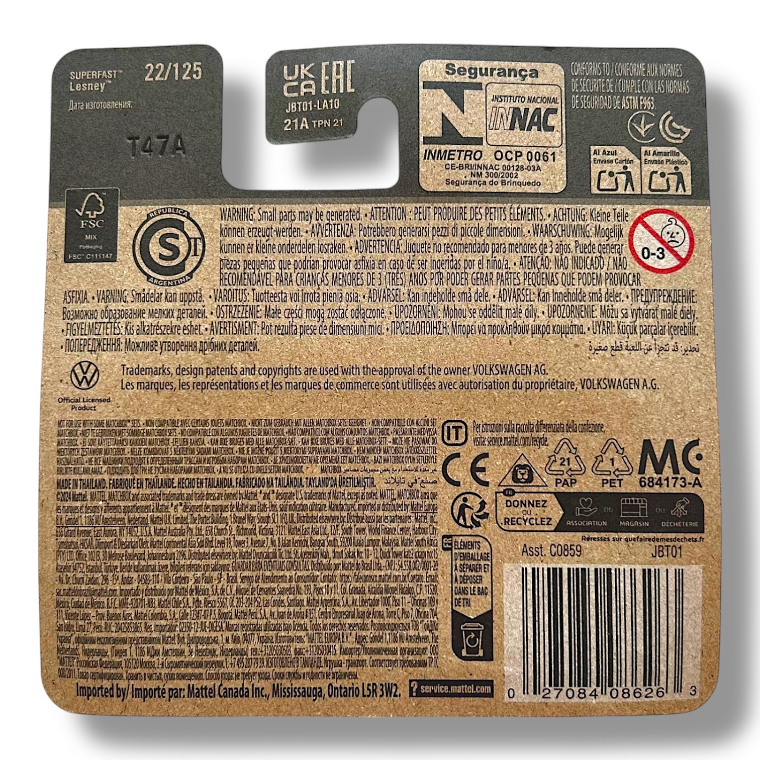 Matchbox 1990 Volkswagen Golf Country