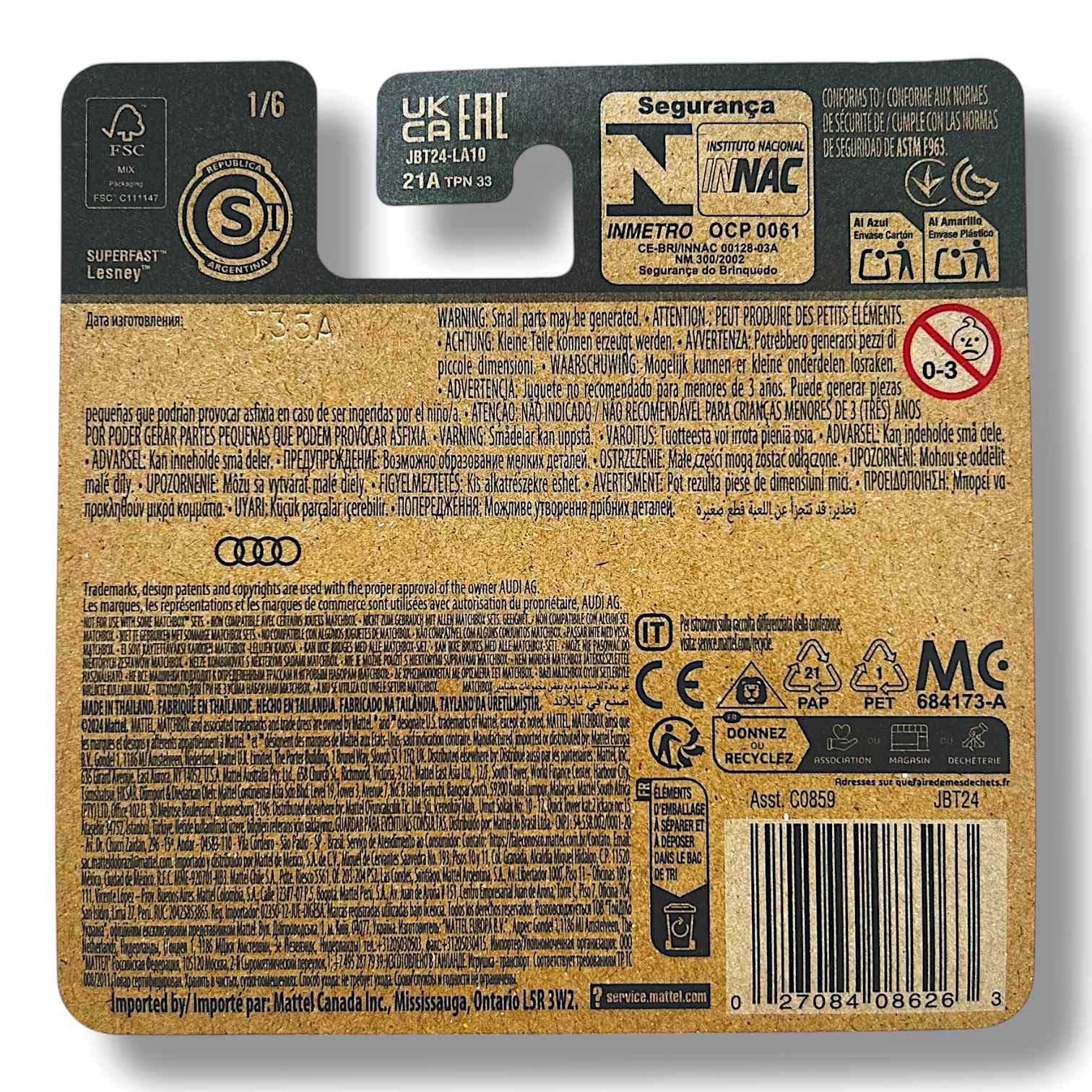 Matchbox Audi R8 Super Chase