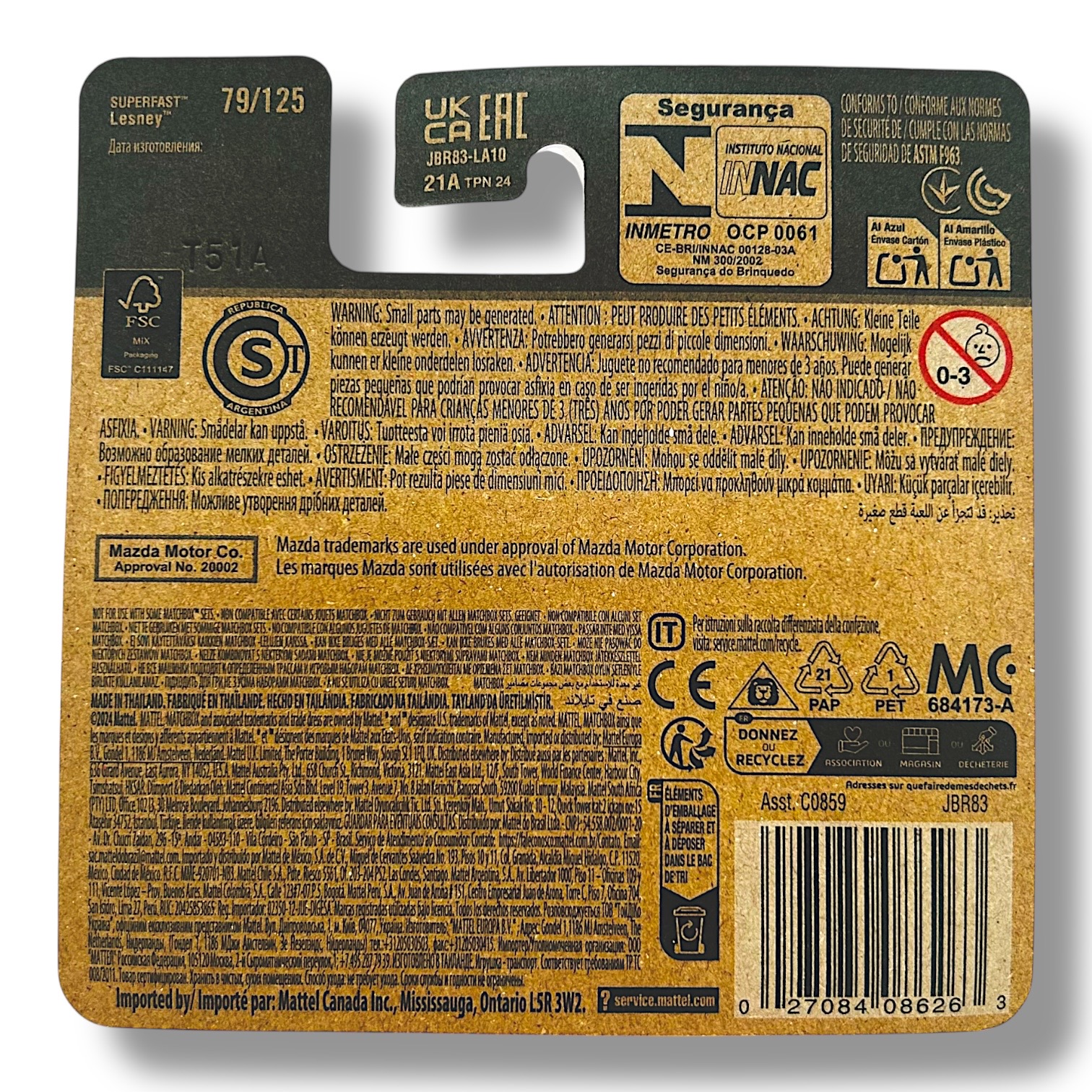 Matchbox 1992 Mazda Autozam AZ-1