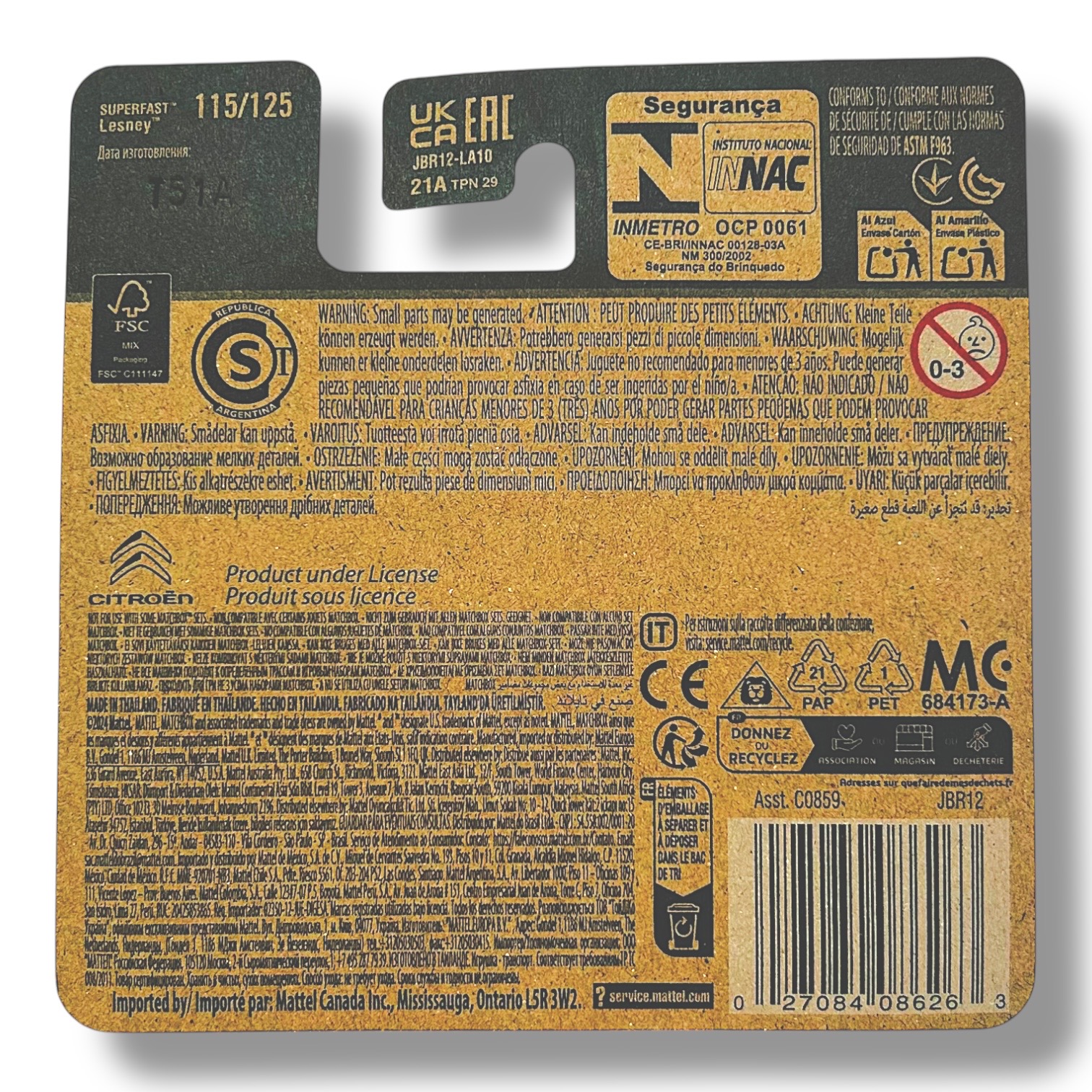 Matchbox 1970 Citroen 2CV