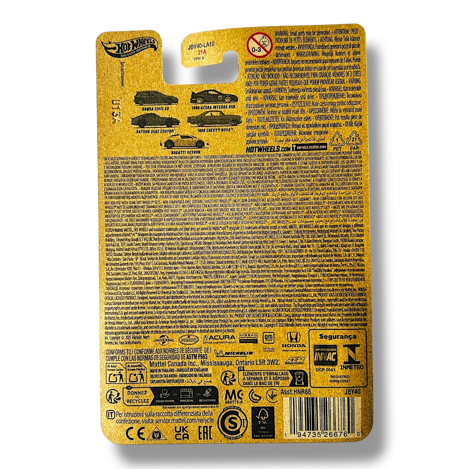 HOT WHEELS 1996 Acura Integra GSR EG Fast & Furious