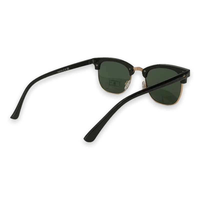 Černé sluneční brýle Half Wayfarer Mirror