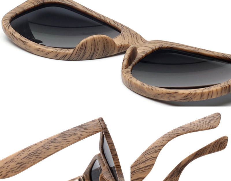 Šedé sluneční brýle Wayfarer Wood