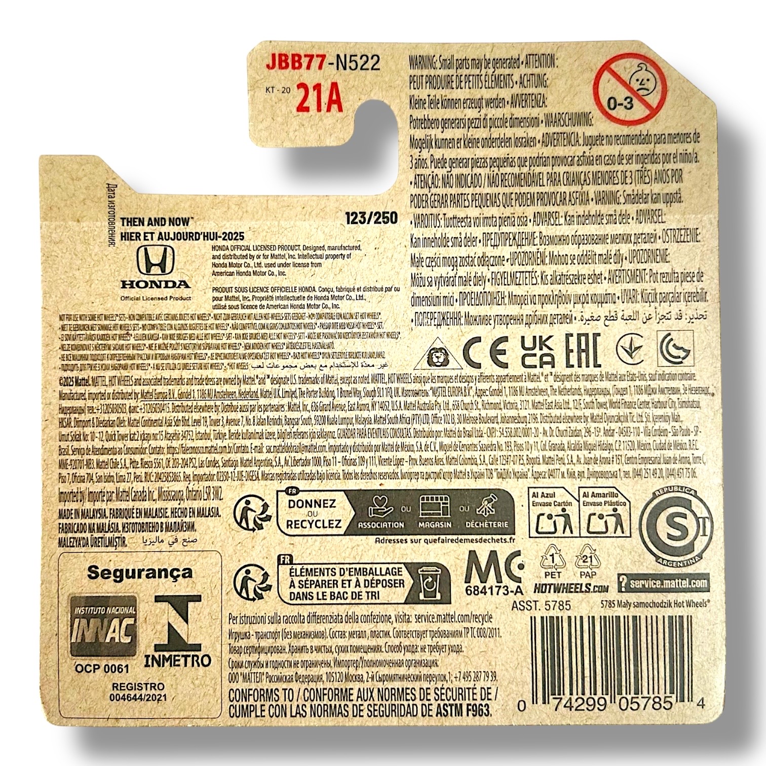 HOT WHEELS 2018 Honda Civic Type R