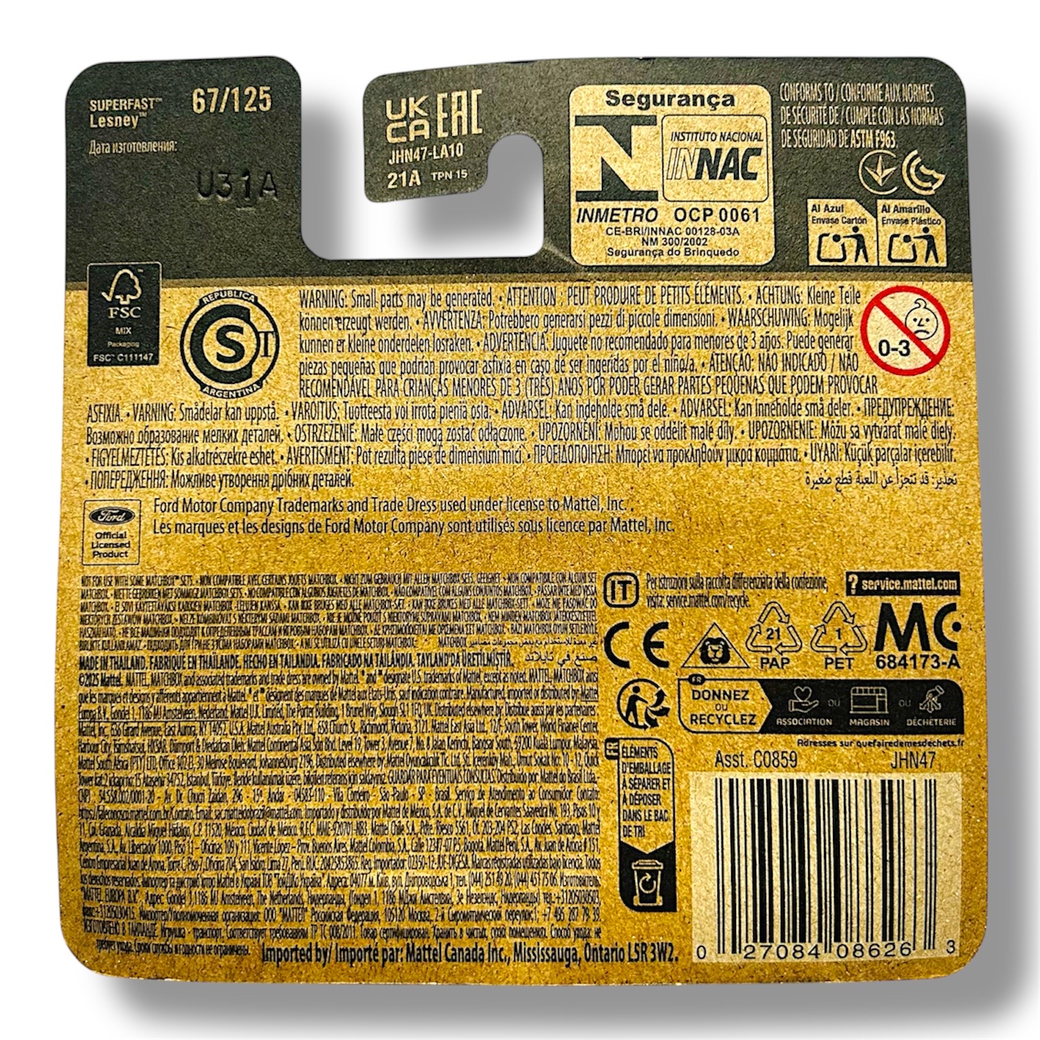 Matchbox 1968 Ford Mustang Fastback