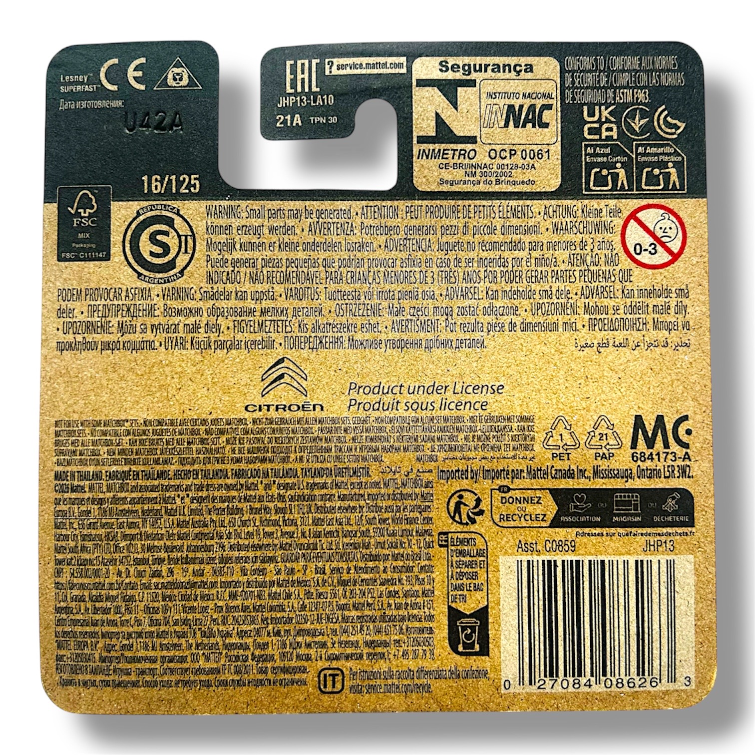 Matchbox 1970 Citroen 2CV