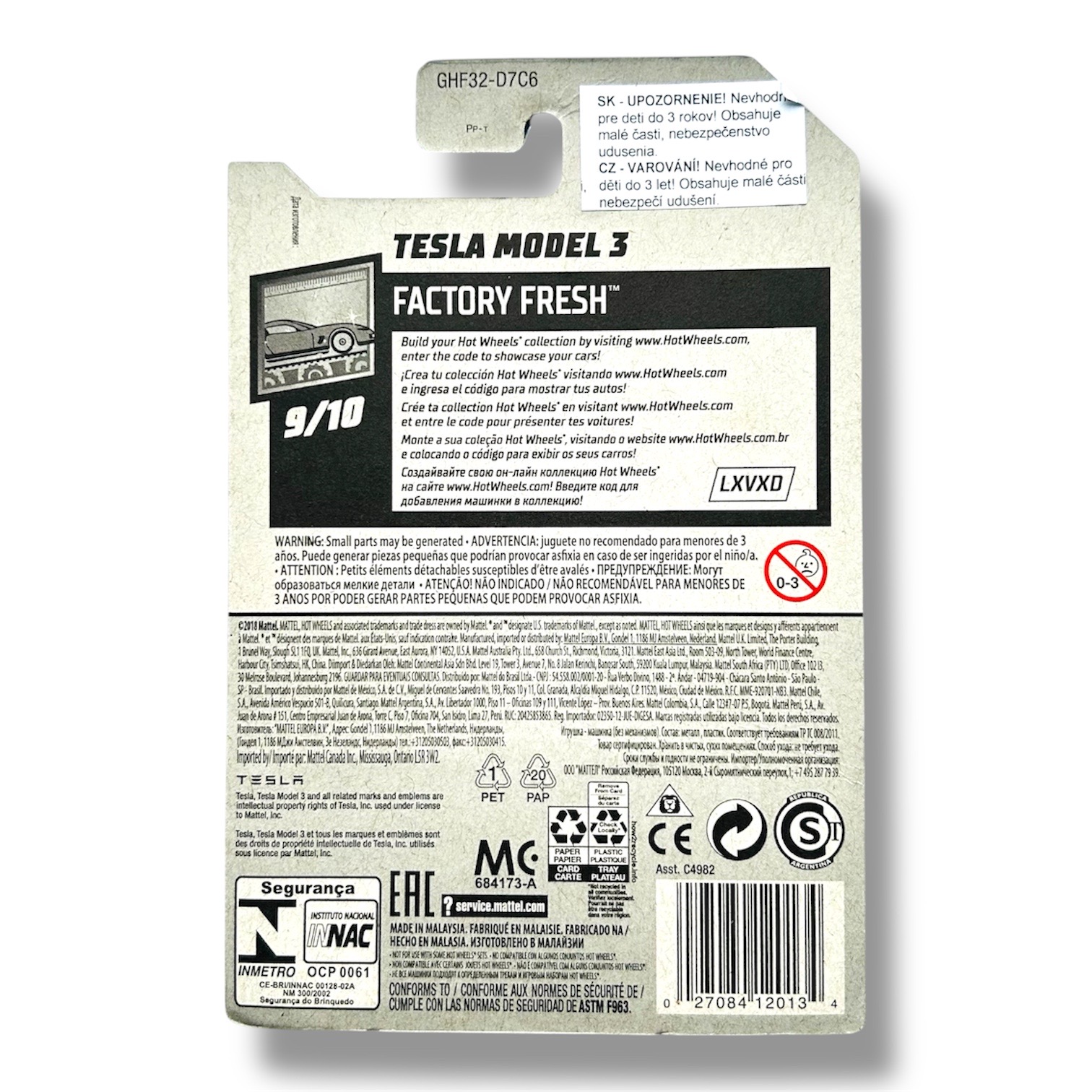 HOT WHEELS Tesla model 3