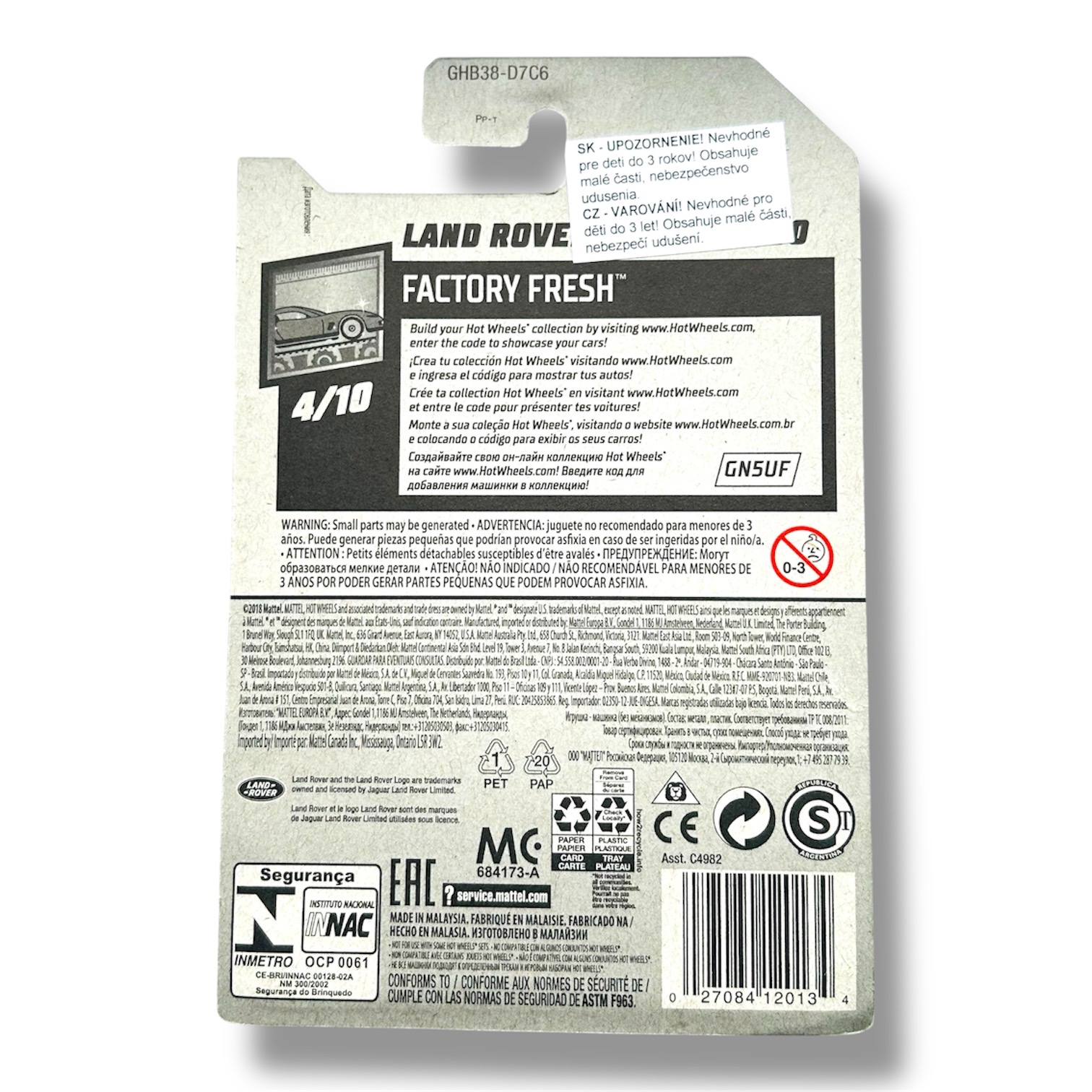 HOT WHEELS Land Rover Defender 90