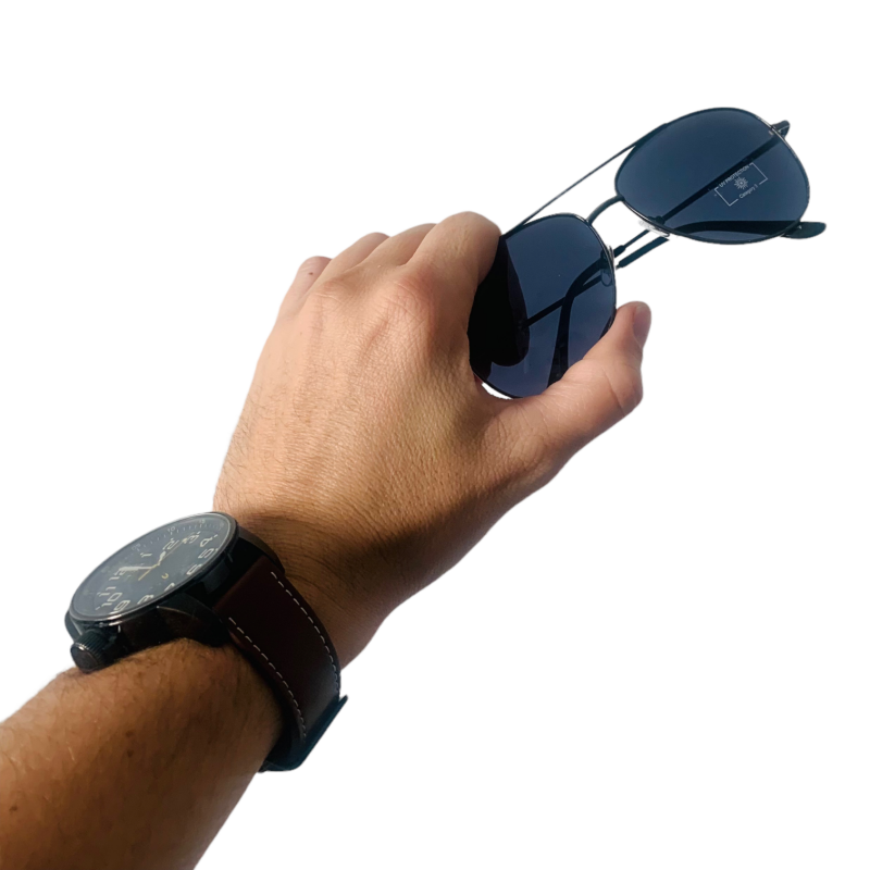 Šedé sluneční brýle Aviator - Pilotky