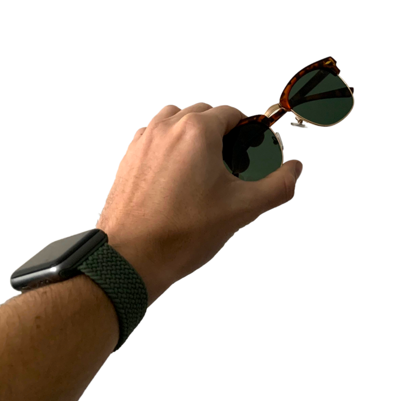 Hnědé zrcadlové sluneční brýle Half Wayfarer 