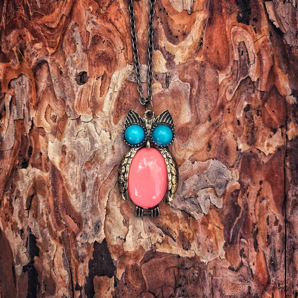 Barevný náhrdelník Sova 